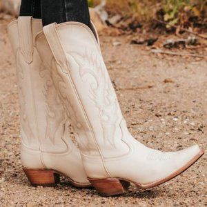 Freebird Woodland Cowboy Boots, Size 9, Beige